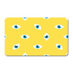 Eye Blue White Yellow Monster Sexy Image Magnet (rectangular) by Mariart