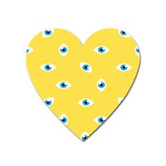 Eye Blue White Yellow Monster Sexy Image Heart Magnet by Mariart