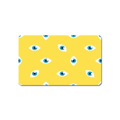 Eye Blue White Yellow Monster Sexy Image Magnet (name Card) by Mariart