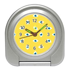 Eye Blue White Yellow Monster Sexy Image Travel Alarm Clocks