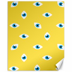 Eye Blue White Yellow Monster Sexy Image Canvas 11  X 14  