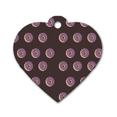 Donuts Dog Tag Heart (one Side) by Mariart