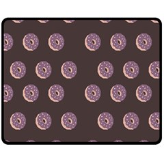 Donuts Double Sided Fleece Blanket (medium)  by Mariart