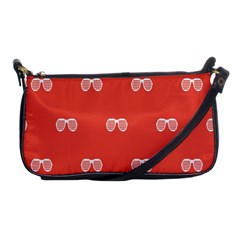 Glasses Disco Retina Red White Line Shoulder Clutch Bags by Mariart