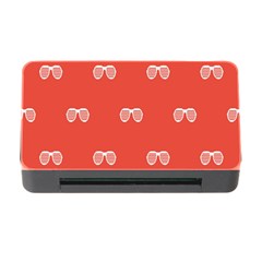 Glasses Disco Retina Red White Line Memory Card Reader With Cf