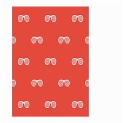 Glasses Disco Retina Red White Line Small Garden Flag (two Sides) by Mariart