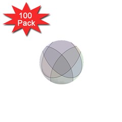 Four Way Venn Diagram Circle 1  Mini Buttons (100 Pack)  by Mariart