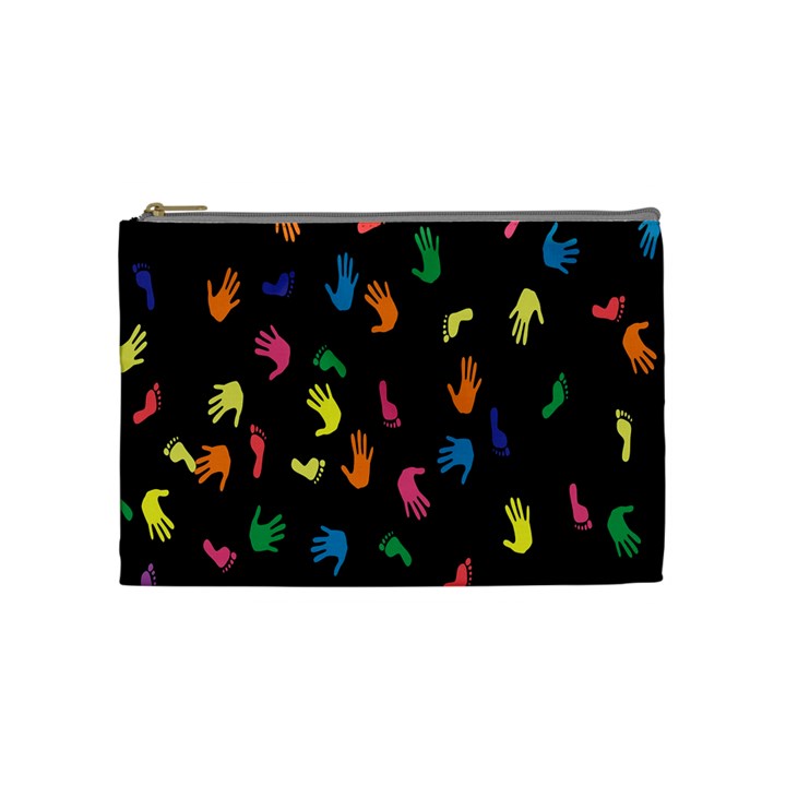 Hand And Footprints Cosmetic Bag (Medium) 