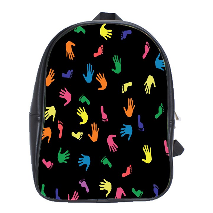 Hand And Footprints School Bags(Large) 