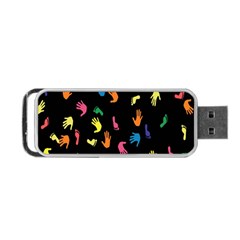 Hand And Footprints Portable Usb Flash (two Sides)