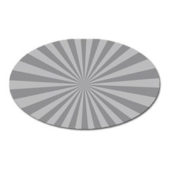 Grey Starburst Line Light Oval Magnet by Mariart