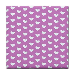 Heart Love Valentine White Purple Card Face Towel