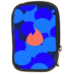 Image Orange Blue Sign Black Spot Polka Compact Camera Cases by Mariart