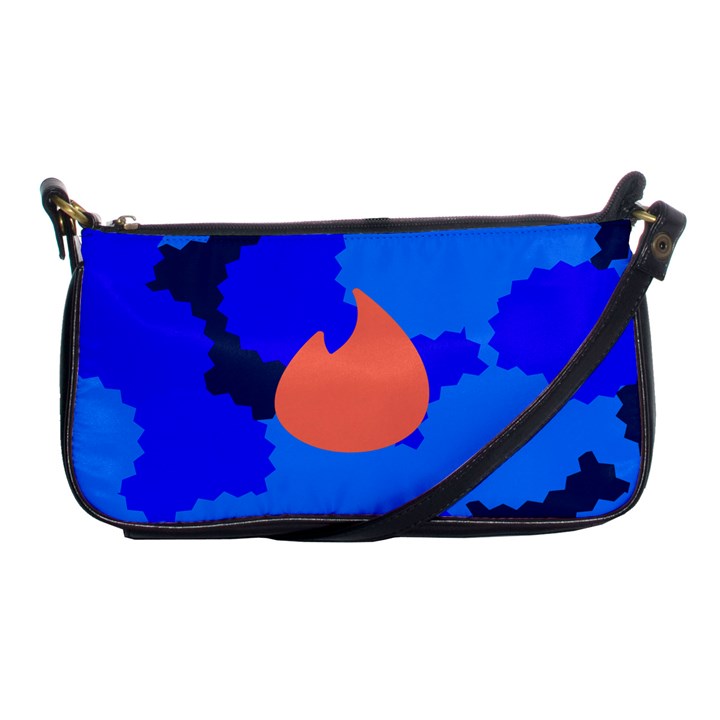 Image Orange Blue Sign Black Spot Polka Shoulder Clutch Bags