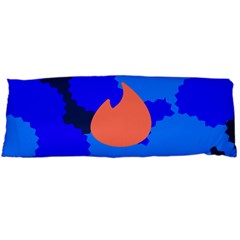 Image Orange Blue Sign Black Spot Polka Body Pillow Case (dakimakura)