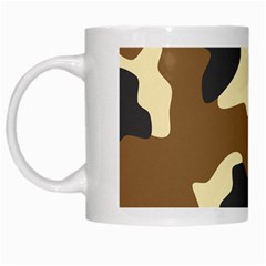 Initial Camouflage Camo Netting Brown Black White Mugs