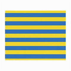 Horizontal Blue Yellow Line Small Glasses Cloth by Mariart