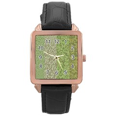 Camo Pack Initial Camouflage Rose Gold Leather Watch  by Mariart