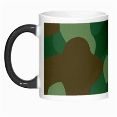Initial Camouflage Como Green Brown Morph Mugs by Mariart