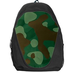 Initial Camouflage Como Green Brown Backpack Bag