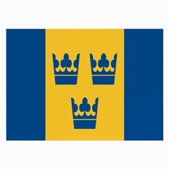 King Queen Crown Blue Yellow Large Glasses Cloth (2-side)