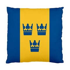 King Queen Crown Blue Yellow Standard Cushion Case (two Sides)