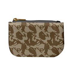 Initial Camouflage Brown Mini Coin Purses