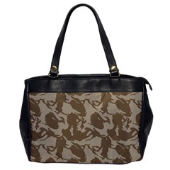 Initial Camouflage Brown Office Handbags