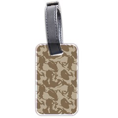 Initial Camouflage Brown Luggage Tags (two Sides) by Mariart