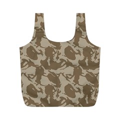 Initial Camouflage Brown Full Print Recycle Bags (m) 