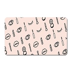 Makeup Tools Eye Mirror Pink Lip Magnet (rectangular) by Mariart