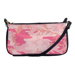 Initial Camouflage Camo Pink Shoulder Clutch Bags