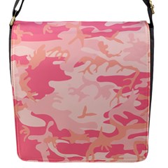 Initial Camouflage Camo Pink Flap Messenger Bag (s)