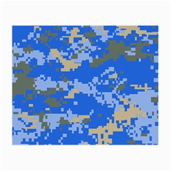 Oceanic Camouflage Blue Grey Map Small Glasses Cloth by Mariart