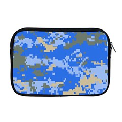 Oceanic Camouflage Blue Grey Map Apple Macbook Pro 17  Zipper Case by Mariart