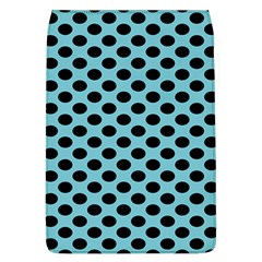 Polka Dot Blue Black Flap Covers (l)  by Mariart