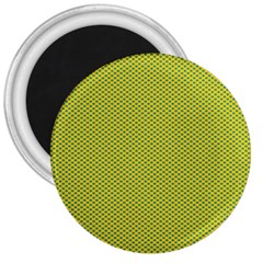 Polka Dot Green Yellow 3  Magnets