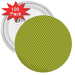 Polka Dot Green Yellow 3  Buttons (100 pack)  Front