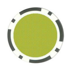 Polka Dot Green Yellow Poker Chip Card Guard