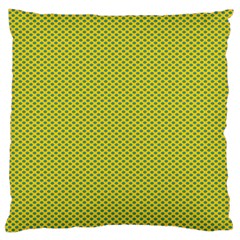 Polka Dot Green Yellow Large Cushion Case (one Side) by Mariart