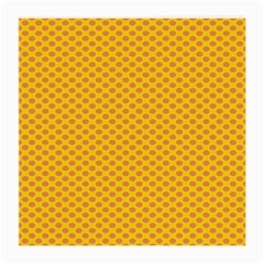 Polka Dot Orange Yellow Medium Glasses Cloth (2-side)