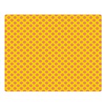 Polka Dot Orange Yellow Double Sided Flano Blanket (Large)  Blanket Back