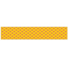 Polka Dot Orange Yellow Flano Scarf (large) by Mariart