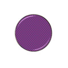 Polka Dot Purple Blue Hat Clip Ball Marker (10 Pack) by Mariart