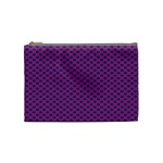 Polka Dot Purple Blue Cosmetic Bag (Medium)  Front