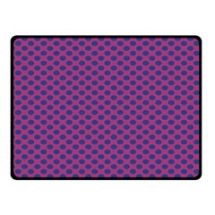 Polka Dot Purple Blue Fleece Blanket (small) by Mariart