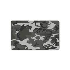 Initial Camouflage Grey Magnet (name Card) by Mariart