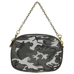 Initial Camouflage Grey Chain Purses (two Sides) 