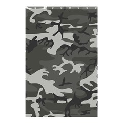 Initial Camouflage Grey Shower Curtain 48  X 72  (small) 