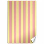 Pink Yellow Stripes Line Canvas 24  x 36  23.35 x34.74  Canvas - 1